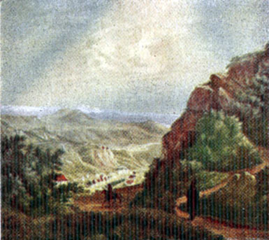 М. Ю. Лермонтов 'Вид Пятигорска' , 1837. 