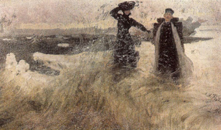 И. И. Репин. 'Какой простор!' Эскиз картины. 1903г. Холст, масло