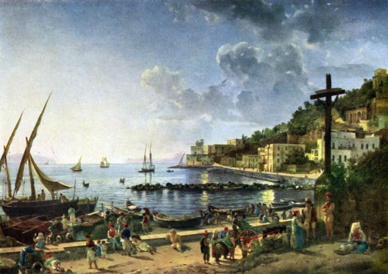 'Большая гавань в Сорренто. 1827 г.'