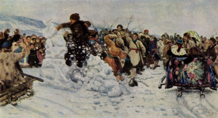 'Взятие снежного городка. 1891 г.'