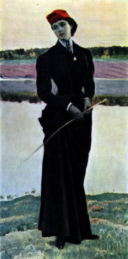 'Портрет  дочери  художника О. М. Нестеровой.  1906 г.'