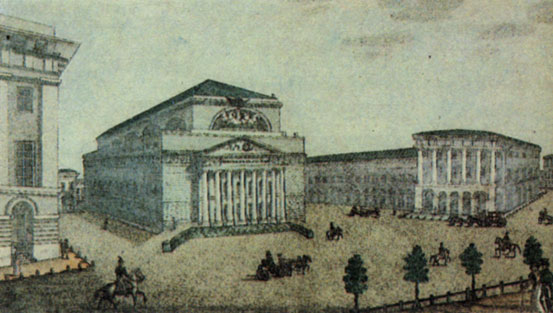 Неизвестный художник. Театральная площадь. 1830-е гг.
