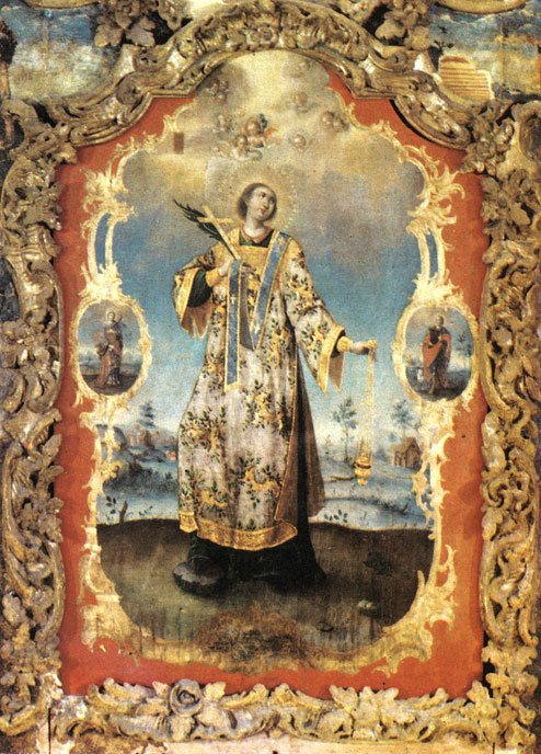 Фрагмент иконы 'Святой Стефан'